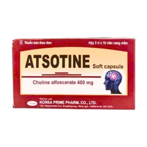 Atsotine 400mg Choline - Điều trị phục hồi não sau đột quỵ