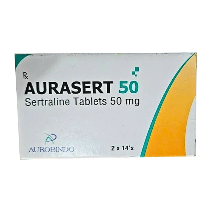 Aurasert 50 (10 vỉ x 10 viên) - Thuốc điều trị bệnh trầm