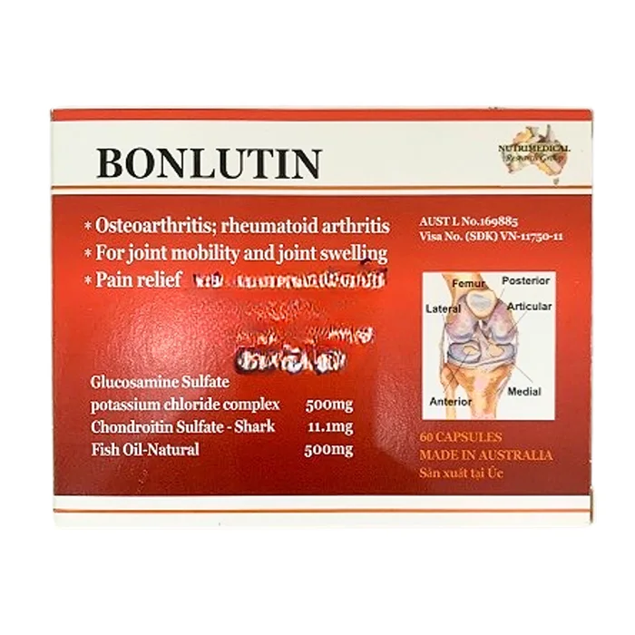 Bonlutin (4 vỉ x 15 viên) - Giảm triệu chứng thoái hóa khớp gối