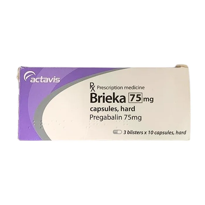 Brieka 75mg (3 vỉ x 10 viên) - Điều trị rối loạn lo âu, đau thần kinh