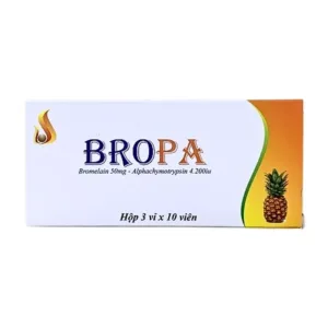 Bropa (3 vỉ x 10 viên) - Hỗ trợ giảm sưng, phù nề