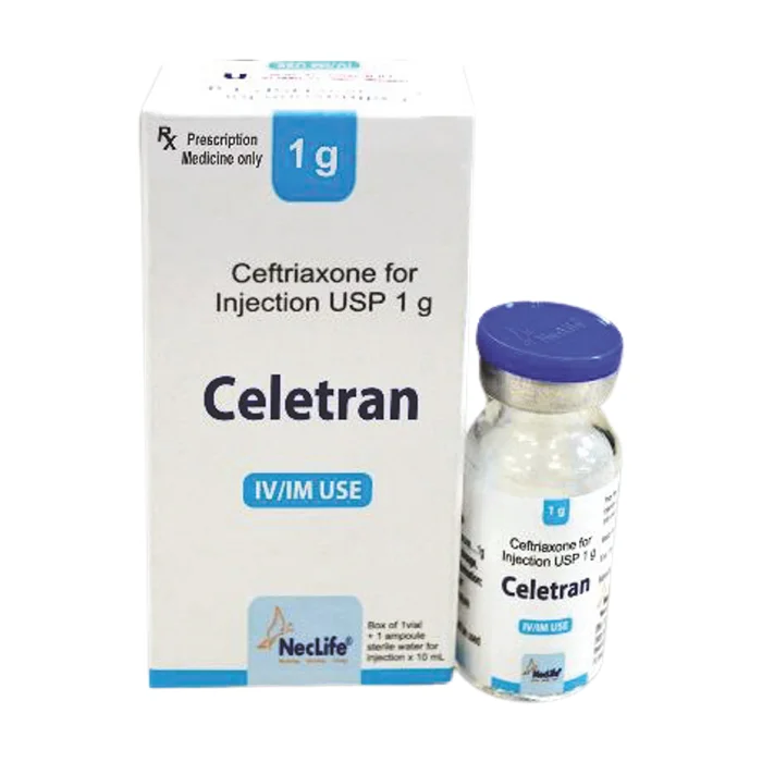 Celetran ( Hộp 1 lọ + 1 ống nước cất pha tiêm 10ml) - Điều trị nhiễm khuẩn