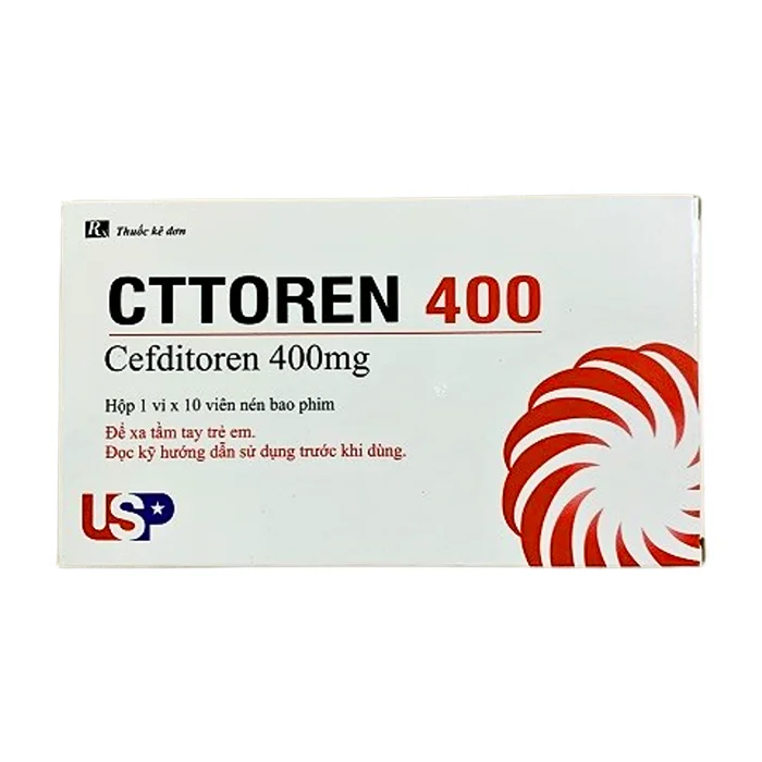 Cttoren 400 USP (1 vỉ x 10 viên) - Điều trị nhiễm khuẩn