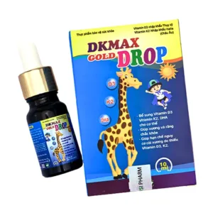 DKMAX Gold Drop (Hộp 1 lọ 10ml) - Bổ sung vitamin D3, K2 và DHA