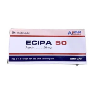 Ecipa 50mg (5 vỉ x 10 viên) - Điều trị suy giãn tĩnh mạch