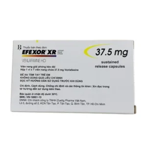 Efexor XR 37.5mg (1 vỉ x 7 viên) - Điều trị các rối loạn trầm cảm chủ yếu