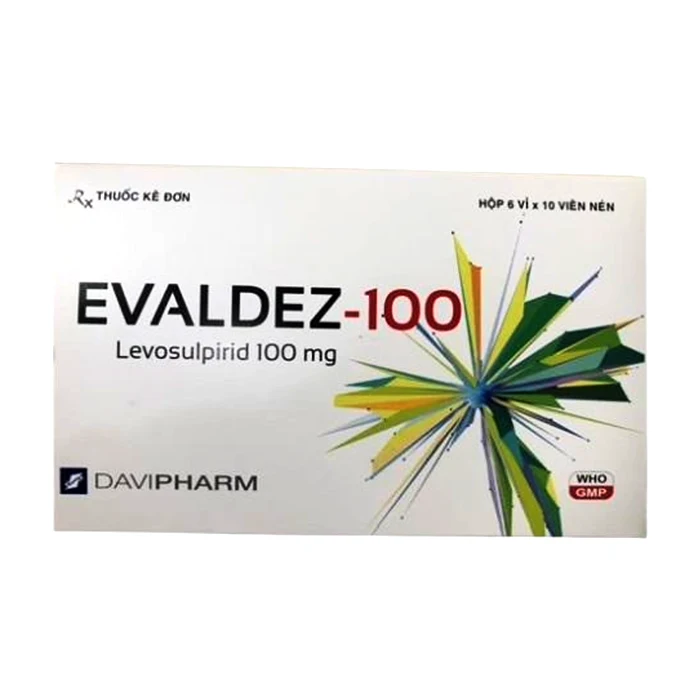 Evaldez 100mg (6 vỉ x 10 viên) - Điều trị tâm thân phân liệt cấp và mạn tính