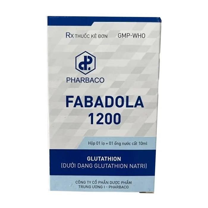 Fabadola 1200 Pharbaco (Hộp 1 lọ) - Điều trị nhiễm độc cấp tính và mãn tính, hỗ trợ các bệnh nhân bị ung thư