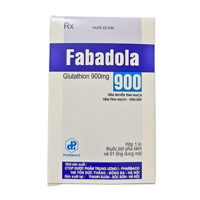 Fabadola 900 (1 lọ bột x 1 ống dung môi) - Giảm độc tính do xạ trị, hóa chất điều trị ung thư
