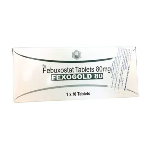 Fexogold 80mg Febuxostat - Điều trị tăng axit uric máu mãn tính ở người bị gout