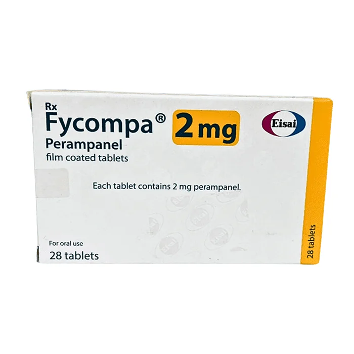Fycompa 2mg Eisai (4 vỉ x 7 viên) - Điều trị bổ trợ cơn động kinh