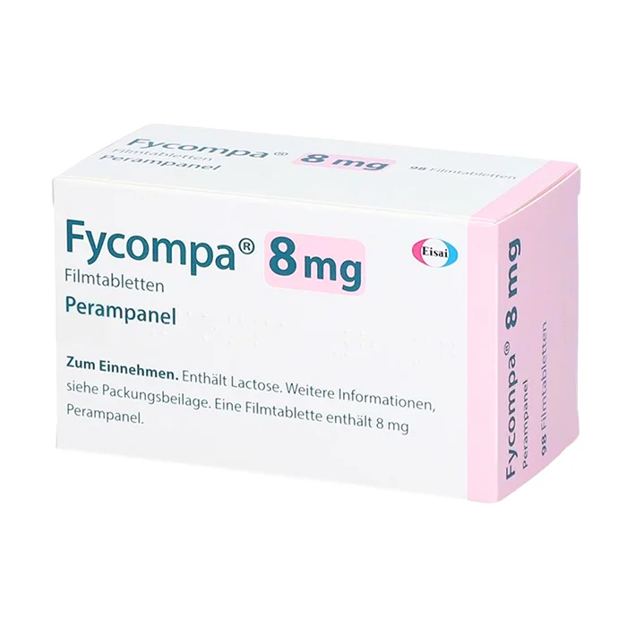 Fycompa 8mg Eisai (2 vỉ x 14 viên) - Điều trị bổ trợ cơn động kinh khởi phát cục bộ