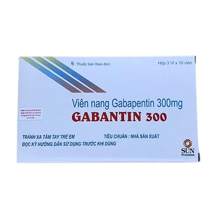 Gabantin 300 (3 vỉ x 10 viên) - Điều trị đau thần kinh sau khi nhiễm herpes