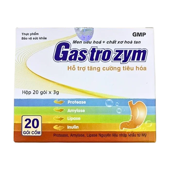 Cốm Gastrozym (20 gói x 3g) - Bổ sung men tiêu hóa, chất xơ hòa tan