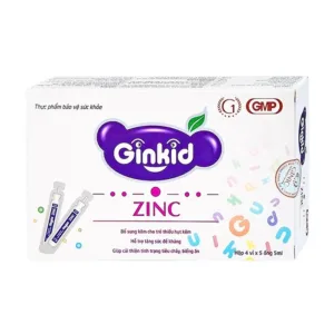Siro Ginkid ZinC (4 vỉ x 5 ống x 5ml) - Bổ sung kẽm, hỗ trợ tăng sức đề kháng