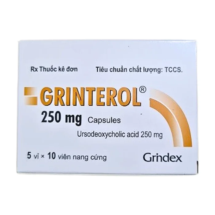 Grinterol 250mg (5 vỉ x 10 viên) - Cải thiện chức năng gan ở bệnh nhân viêm gan mãn tính