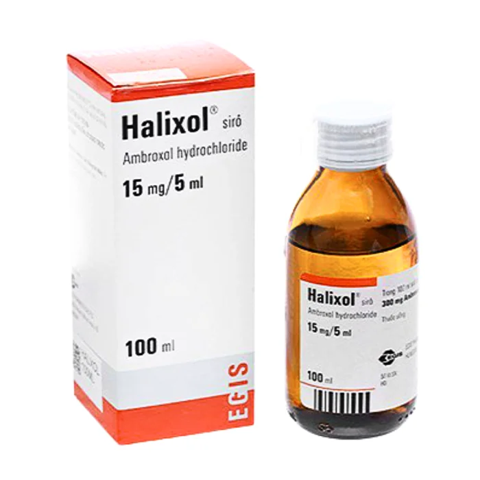 Siro Halixol 15mg/5ml (100ml) - Điều trị hen phế quản và viêm phế quản