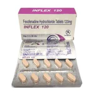 Inflex 120 (3 vỉ x 10 viên) - Điều trị viêm mũi dị ứng, mề đay