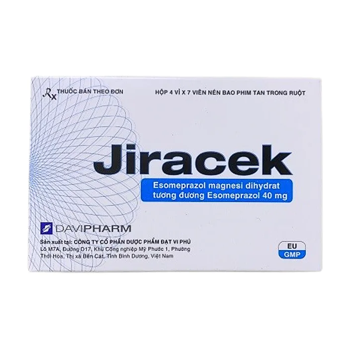 Jiracek 40 Davipharm(4 vỉ x 7 viên) - Điều trị loét dạ dày - tá tràng