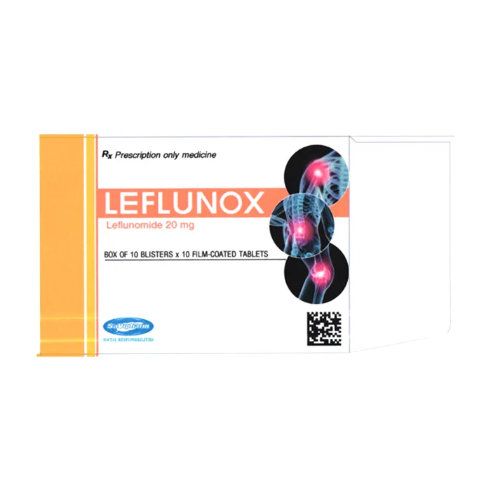 Leflunox 20mg (10 vỉ x 10 viên) - Điều trị viêm khớp dạng thấp