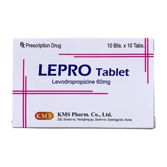 Lepro Tablet 60mg (10 vỉ x 10 viên) - Điều trị ho do các bệnh đường hô hấp