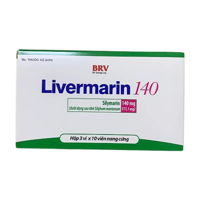 Livermarin 140 BRV (3 vỉ x 10 viên) - Bảo vệ gan, điều trị rối loạn chức năng gan
