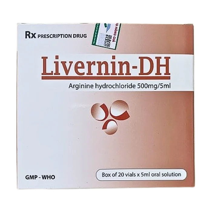 Livernin-DH 500mg/5ml (20 ống x 5ml) - Hỗ trợ điều trị bệnh gan, rối loạn tiêu hóa