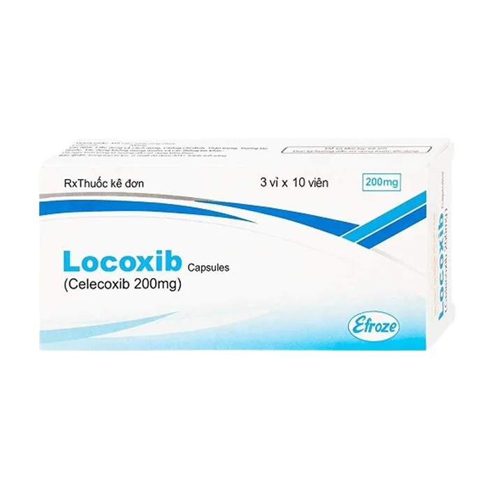 Locoxib 200mg (1 vỉ x 10 viên) - Giảm đau, kháng viêm xương khớp