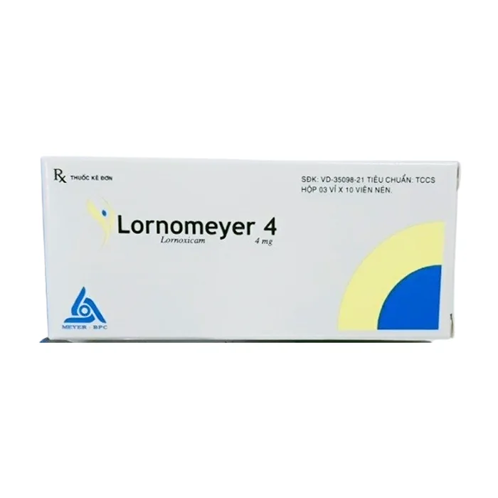 Lornomeyer 4mg (Lornoxicam) - Giảm đau, kháng viêm xương khớp