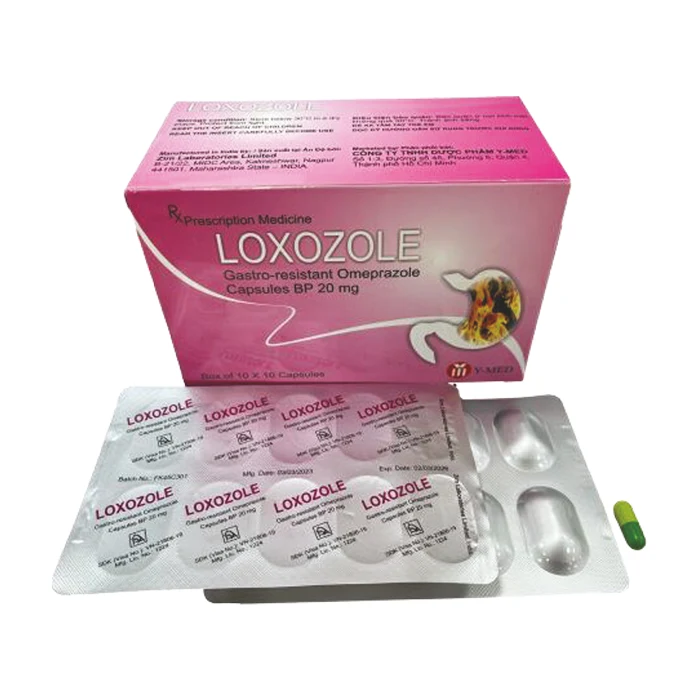 Loxozole 20mg (10 vỉ x 10 viên) - Điều trị viêm loét dạ dày
