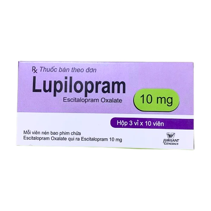 Lupilopram 10mg (Escitalopram) - Điều trị các chứng trầm cảm, rối loạn lo âu