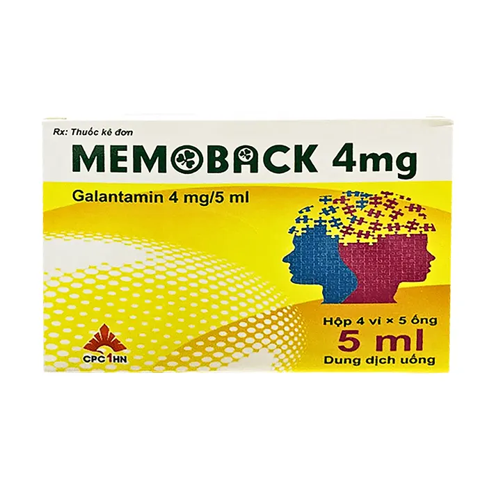 Memoback 4mg (4 vỉ x 5 ống) - Điều trị bệnh thần kinh ngoại vi
