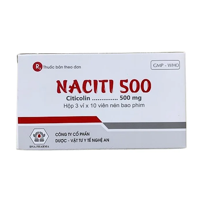 Naciti 500mg (3 vỉ x 10 viên) - Điều trị các tổn thương não nghiêm trọng