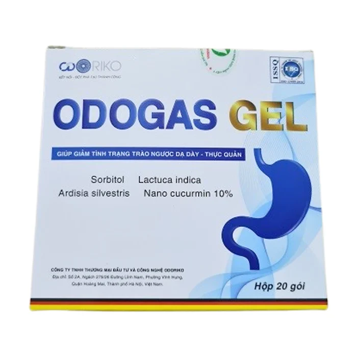 Odogas gel (Hộp 20 Gói) - Hỗ trợ điều trị trào ngược dạ dày