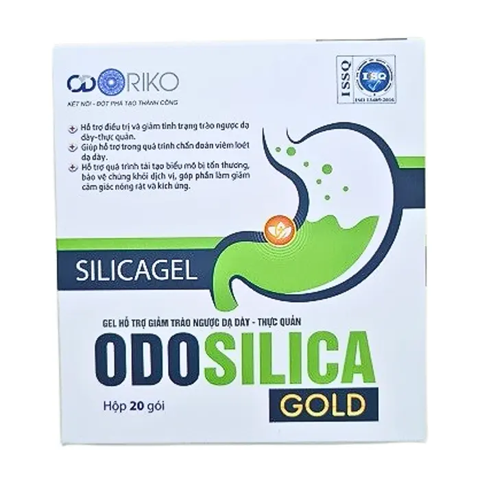 Odosilica Gold (20 Gói) - Gel hỗ trợ giảm trào ngược dạ dày - thực quản