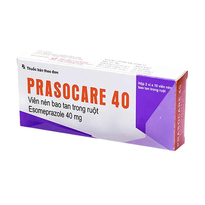 Prasocare 40mg (3 vỉ x 10 viên) - Thuốc điều trị viêm loét dạ dày, tá tràng