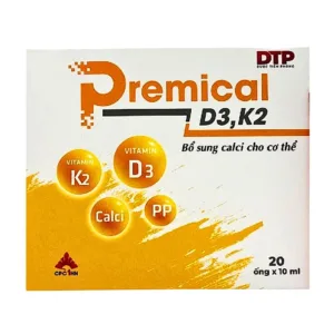 Premical D3-K2 (Hộp 4 vỉ x 5 ống 10ml) - Giúp xương chắc khoẻ