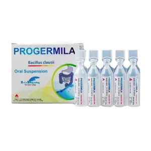 Progermila 5ml (4 vỉ x 5 ống) - Điều trị và phòng ngừa rối loạn hệ vi sinh vật đường ruột