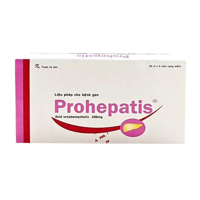 Prohepatis 200mg (20 vỉ x 5 viên) - Điều trị sỏi mật, xơ gan mật nguyên phát