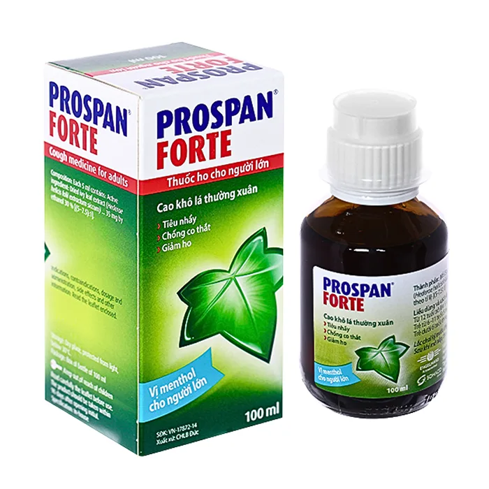 Prospan Forte Engelhard (100ml) - Điều trị viêm đường hô hấp cấp