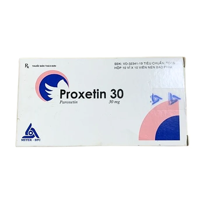 Proxetin 30mg (10 vỉ x 10 viên) - Điều trị trầm cảm, rối loạn hoảng sợ