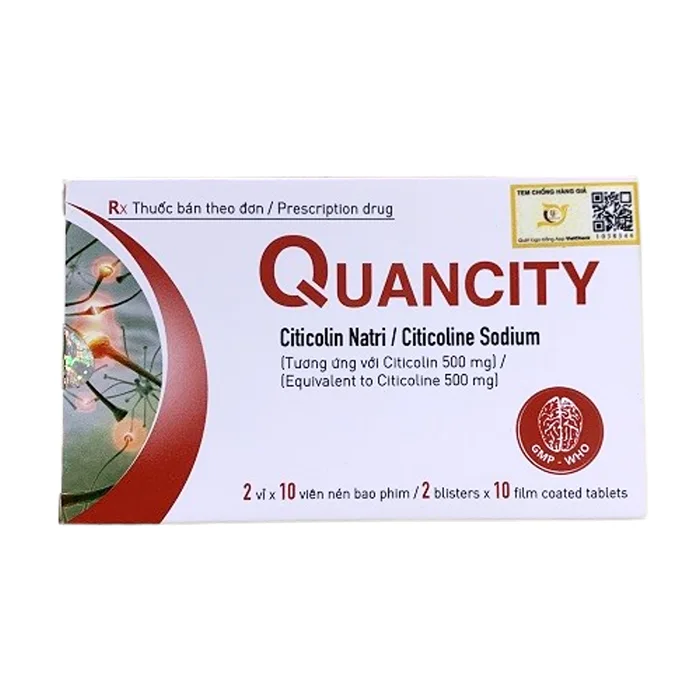 Quancity Quapharco (2 vỉ x 10 viên) - Phục hồi chức năng cho bệnh nhân sau bệnh đột quỵ, thiếu máu cục bộ