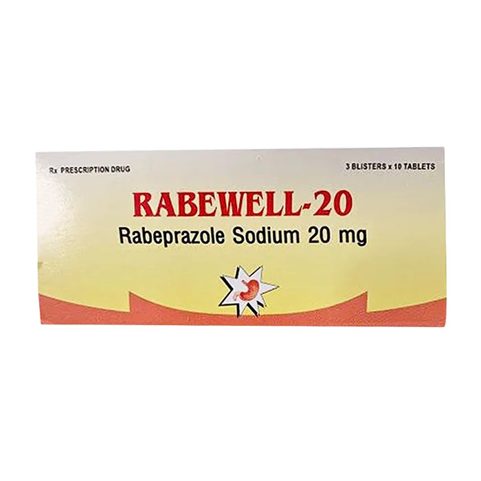 Rabewell 20mg Madras Pharm (3 vỉ x 10 viên) - Điều trị trào ngược dạ dày