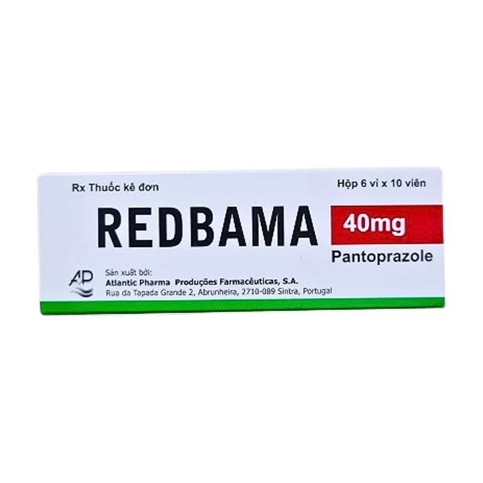 Redbama 40mg (6 vỉ x 10 viên) - Điều trị loét dạ dày - tá tràng