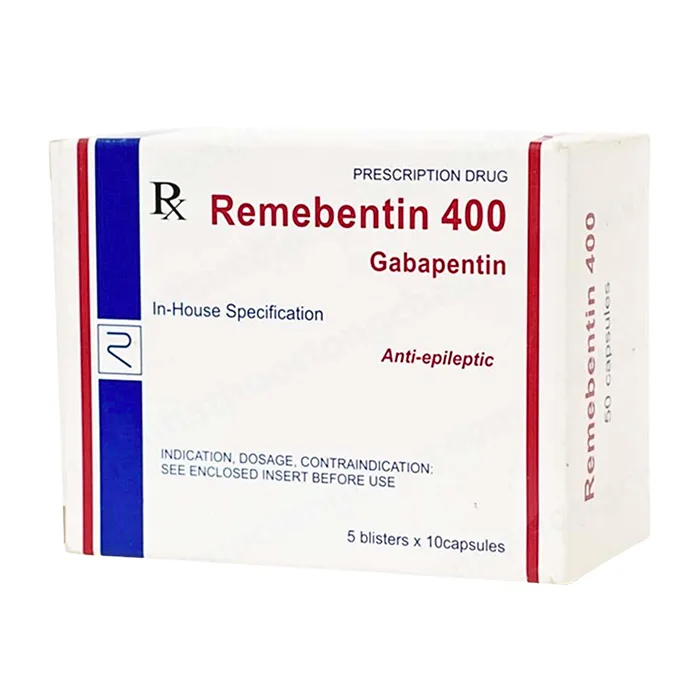 Remebentin 400 (5 vỉ x 10 viên) - Thuốc điều trị bệnh động kinh
