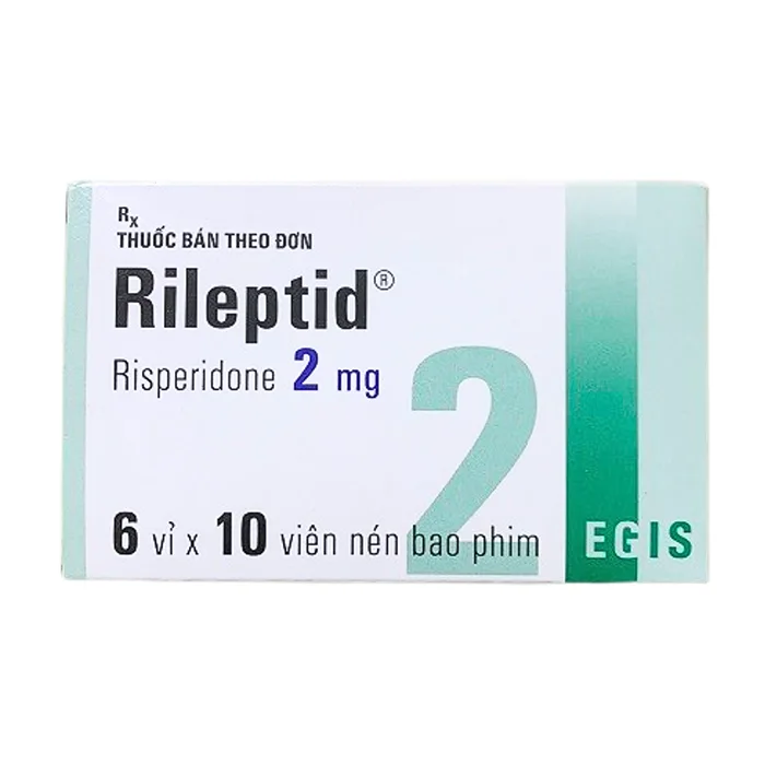 Rileptid 2mg (6 vỉ x 10 viên) - Điều trị tâm thần phân liệt cấp và mãn tính