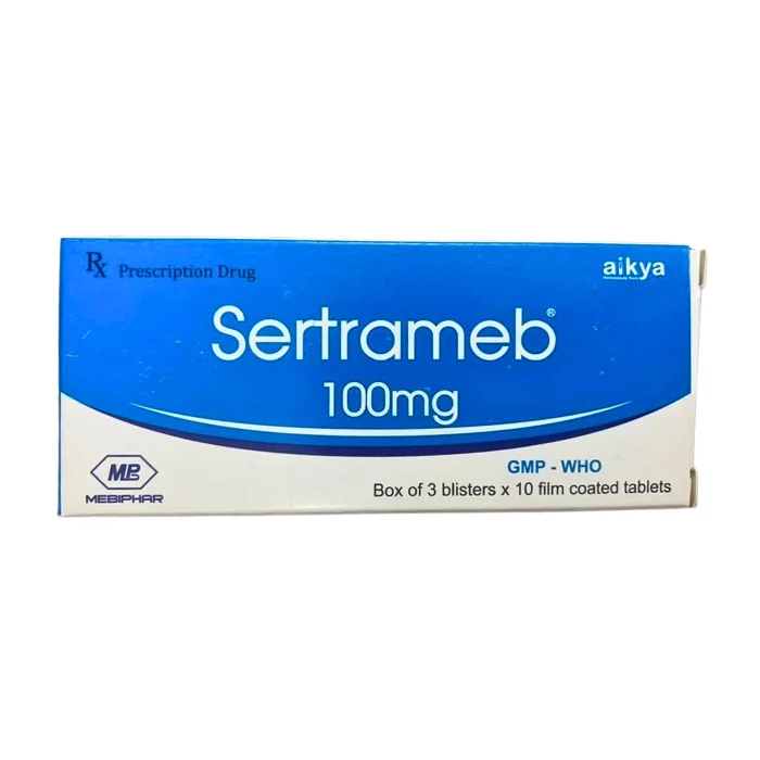 Sertrameb 100mg (3 vỉ x 10 viên) - Điều trị bệnh trầm cảm, hoảng sợ