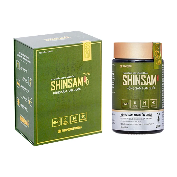 Hồng sâm Hàn Quốc Shinsam (hộp 180 viên) - Hỗ trợ tăng đề kháng