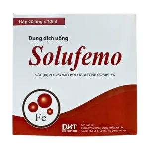 Solufemo Hataphar (20 ống) - Điều trị và dự phòng thiếu máu