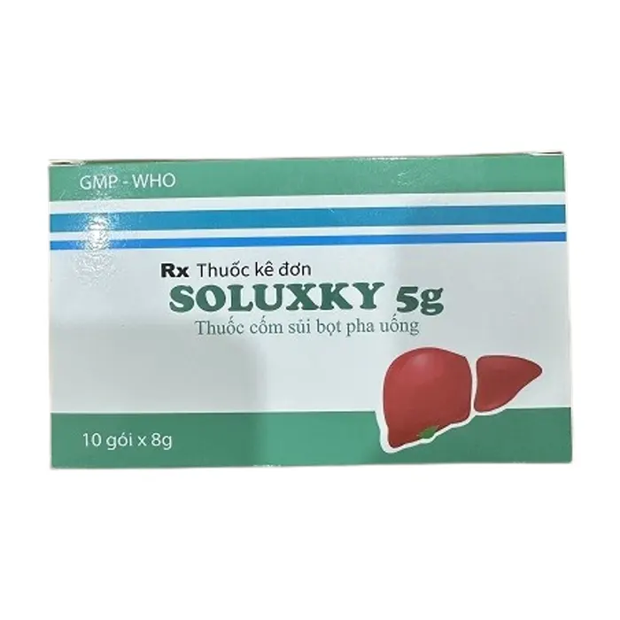 Soluxky 5g (10 gói x 8g) - Điều trị tăng ammoniac, gan cấp tính hoặc mạn tính, xơ gan